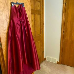 Alfred Sung satin ball gown